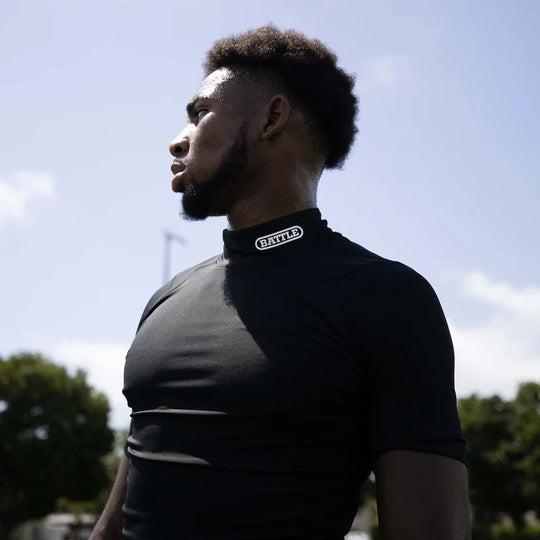 BATTLE | Mock Neck Short Sleeve -Adult