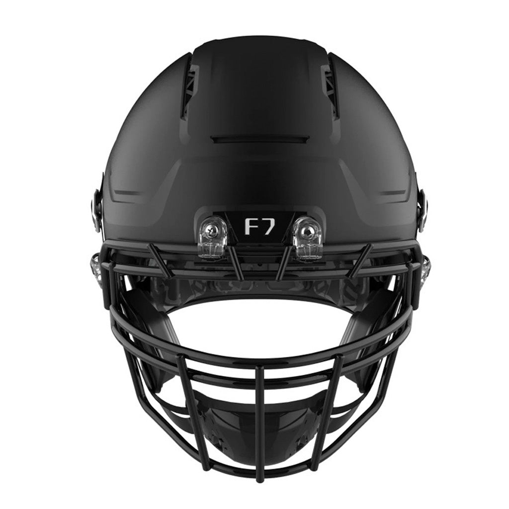 f7 helmet matte black Schutt Air but with improved impact performance for maximum athlete protection and increased athlete comfort Schutt F7 2.0 Adult Football
