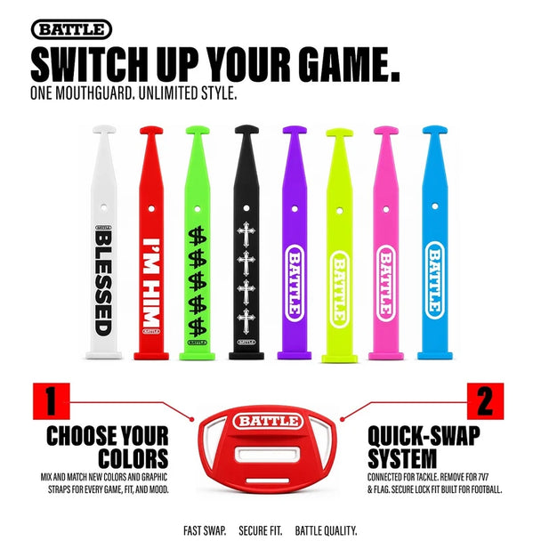 BATTLE | Speed Air Mouthguard with Interchangeable Thick Strap
